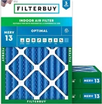 Filterbuy 24X25X4 Air Merv 13 Optimal Defense (3-PACK), Pleated Hvac. Fixed Price $44.99.
