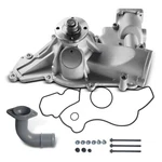 A-premium Engine Water Pimp W/curved Pipe & O-rings Bolts Fits Ohv, 8CYL 7.... Fixed Price $107.66.
