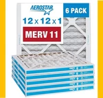 Aerostar 12X12X1 Merv 11 Pleated Air Filter For Conditioner & Furnace 6 Pack. Fixed Price $36.50.