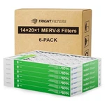 Air 14X20X1, Merv 8 Pleated Hvac Furnace Filters, 6-PACK. Fixed Price $44.13.