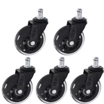 Set 5 3 Inch Office Chair Caster Rubber Swivel Wheels Replacement Heavy Duty. Fixed Price $20.00.