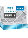 Aerostar Air Filters 14X24X1 Merv 13 6 Pack. Fixed Price $39.90.