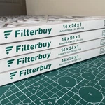 Set Of Filterbuy 14X24X1 Pleated Air Filters Replacement For Hvac (merv 13). Fixed Price $10.20.