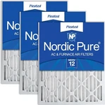 Nordic Pure 14X20X2 Pleated Merv 12 Air Filters 3 Pack. Fixed Price $39.99.