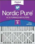 Nordic Pure 16X20X4 Merv 8 Pleated Plus Furnace Air Filters Pack. Fixed Price $59.95.