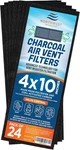 Activated Carbon Air Vent Filters For Home - 4" X 10" Dust Control Cha. Fixed Price $29.72.