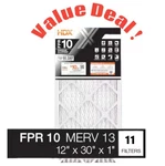 12X30X1 Merv Pleated Air Filter Fpr 10, 13, Pack, Hdx, 11 New. Fixed Price $60.00.