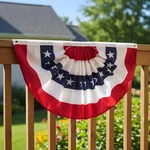 Patriotic 1.5X3FT American Pleated Fan Flag - 4 Pack For National Celebrations. Fixed Price $26.60.