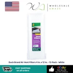 Duck Brand Air Vent Filters 4 In. X 12-PACK White. Fixed Price $14.99.