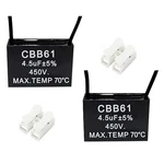 2PCS 4.5UF 450V CBB61 Ceiling Fan Capacitor 50/60HZ Motor Non Polarity W.... Fixed Price $18.42.