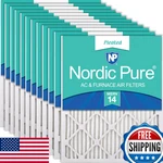 Nordic Pure 18X20X1 Actual Size 17 1/2 19 3/4 Pleated Merv 14 Air. Fixed Price $279.98.