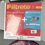 Filtrete 1085D Pleated Electrostatic Air Filter Merv 11 14X14X1 2-PACK. Fixed Price $25.00.