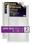 Filtrete Ultra Allergen Reduction Filter UR04-2PK-1E, 14 In X 25 (case Of 1). Fixed Price $51.90.