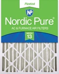 Nordic Pure 20X24X4 (3 5/8) Pleated Merv 13 Air Filter Pack. Fixed Price $36.99.