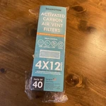 Luxoton Activated Carbon Air Vent Filters For Home 4" 10" Floor 40 Pack. Fixed Price $9.75.