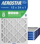 Aerostar 12X24X1 Merv 8 Air Filter, 6 Count, Actual Size (11.75 23.75 0.7.... Fixed Price $54.16.