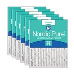 Nordic Pure 20X30X1 (19 5/8 29 3/4) Pleated Merv 14 Air Filters 6 Pack. Fixed Price $47.99.