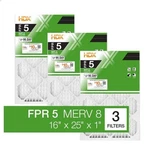 3-PACK Standard Pleated Air 16X25X1, Filters Replacement Fpr Merv 8. Fixed Price $9.99.