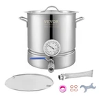 5 Gal Stainless Steel Kettle Pot For Beer Brewing, Tri-ply Bottom, Filter &. Fixed Price $127.99.