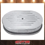 Cobra-tek Fits Chevy 12" Oval Polished Aluminum Air Cleaner Ball Milled. Fixed Price $145.15.