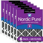 Nordic Pure 16X25X4 (3 5/8) Pleated Plus Carbon Air Filters Merv Pack. Fixed Price $149.99.