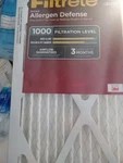 Filtrete 14X25X1 Furnace Air Filter Mpr 1000 Micro Allergen Defense 2-PACK.... Fixed Price $34.99.
