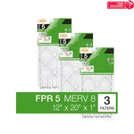 12 X 20 Standard Pleated Air Fpr 5, 3-PACK, Filters Replacement. Fixed Price $19.05.