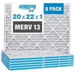 Aerostar 20X22X1 Merv 13 Pleated Air Filter, Furnace 6 Pack (a.... Fixed Price $75.53.