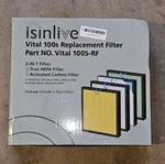 New 2 Pack Isinlive Vital 100S Rf True Hepa Filter Levoit Air Purifier Pet. Fixed Price $19.99.