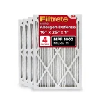 Filtrete 16X25X1 Air Filter Merv 11, Mpr 1000 Micro Allergen Defense 4-PACK, .... Fixed Price $85.03.