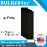 Fellowes Aeramax 100 Premium Carbon Filter (4) Pack By Captains Compass. Fixed Price $9.99.