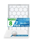 Olitair 16X25X1 Merv 8 Filter,ac Furnace Filter,reusable Abs Plastic .... Fixed Price $59.38.
