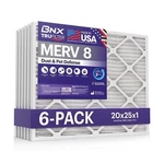 Bnx Trufilter 20X25X1 Air Merv 8 (6-PACK) Made In Usa Dust & Pe. Fixed Price $63.33.