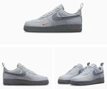 New Men's Nike Air Force '07 LV8 Wolf Grey Kumquat DR0155-001 Shoes Carbon. Fixed Price $197.00.