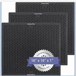 3 Air Scrubber Active Carbon Filters Compatible With Bluedri, Vevor, Dri-eaz. Fixed Price $45.99.
