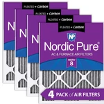 12X12X1 (11 3/4X11 3/4) Furnace Air Filters Merv 8 Pleated Plus Carbon Pack. Fixed Price $55.99.