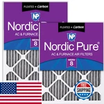 Nordic Pure 12X20X1 Actual Size 11 1/2 19 3/4 Furnace Air Filters Merv. Fixed Price $55.09.