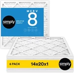 Simply Filters 14X20X1 Merv 8 Mpr 600 Furnace Hvac Air 6-PACK. Fixed Price $25.99.