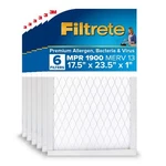Filtrete 17.5X23.5X1 Furnace Air Filter, Merv 13, Mpr 1900, Premium Allerg.... Fixed Price $140.28.