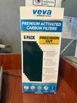 Veva Premium Activated Carbon Filter 6-PACK Precision Cut For 04383/04384/04386. Fixed Price $13.00.