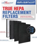 Lifesupplyusa 3-IN-1 True Hepa Air Cleaner Replacement + Pre-filter. Fixed Price $18.99.