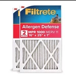 Filtrete 16X25X1 Furnace Air Filter, Merv 11, Mpr 1000, Micro Allergen Def.... Fixed Price $35.00.