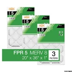 20 X 36 1 Standard Pleated Air Fpr 5, 3-PACK, Filters Replacement. Fixed Price $18.69.