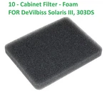 10 Pak Cabinet Filter Foam For Devilbiss Solaris Iii, 303DS Machine Air. Fixed Price $13.67.