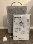 Ikea Rnuftig Air Purifier, Pre-filter, Portable, White/gray, Floor/wall. Fixed Price $40.00.