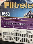 3M Filtrete 1550 20X20X4 Pack Of Elite/premium Allergen Furnace Air Filters. Fixed Price $45.00.
