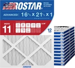 Aerostar 16 3/8X21 1/2X1 Merv Pleated Furnace Air Filter, 12-PACK, Con. Fixed Price $177.00.