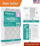 2-PACK Merv 8 Pleated Air Filters 16X25X1 Exceptional Filtration Performance. Fixed Price $83.99.