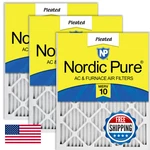 Nordic Pure 14X14X1 Actual Size 13 3/4 Pleated Merv 10 Air. Fixed Price $62.20.