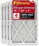 14X20X1 Furnace Air Filter Merv 11 Mpr 1000 Micro Allergen Defense 3-MONTH. Fixed Price $85.86.